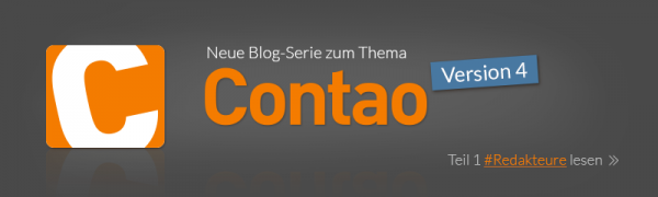 Banner zur neuen Blog-Serie Contao Version 4