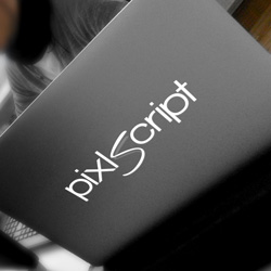 Ein Macbook mit dem Logo der pixlscript GbR, Ihrer Webagentur aus Kiel